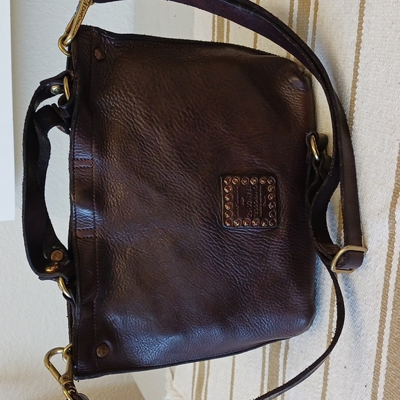 Campomaggi Handbags - Brown Raw Leather Satchel/Crossbody  by Campomaggi